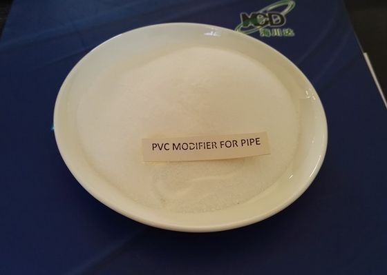 Porcellana Materia prima 100% del tubo del PVC/produttori su efficienti di modificatore di impatto del PVC fornitore